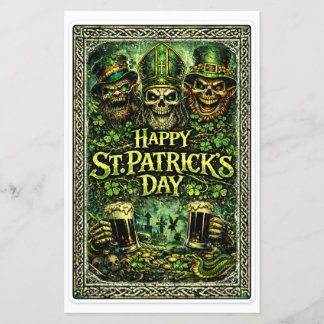 Skrämmande och mörk St. Patricks dag-design Flygblad