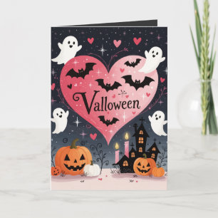 Skrämmande och sentimental stjärnklar Valloween Kort