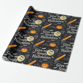 Skrämmande och söt halloweenpresentpapper presentpapper