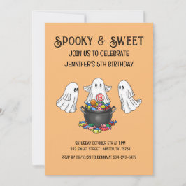 Skrämmande och sött Halloween Inbjudningar