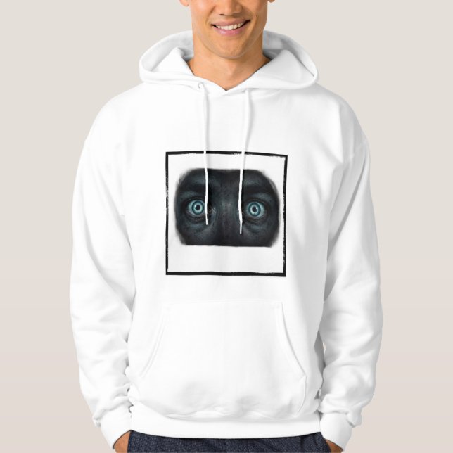 Skrämmande ögon Grafisk Hoodie (Framsida)