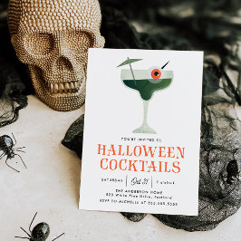 Skrämmande ögonboll Halloween Cocktail Party Inbjudningar