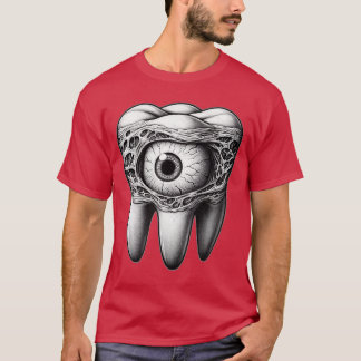 Skrämmande ögonglob Surreal skräck Weirdcore Punk  T Shirt