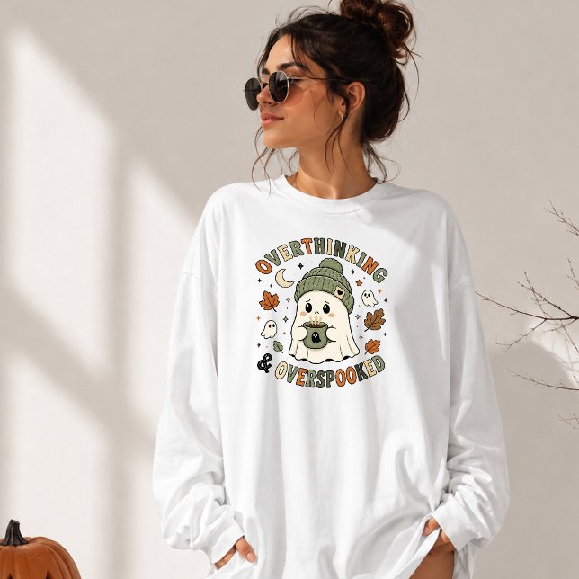 Skrämmande Övertänkaren Spökpumpa Halloween T Shirt (Skapare uppladdad)