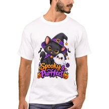 Skrämmande & perfekt – Halloween Katt T-Shirt