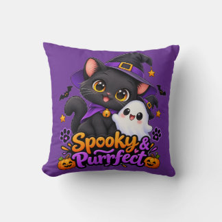 Skrämmande & perfekt – Halloween Kattkudde Kudde