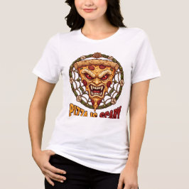 Skrämmande Pizzasommar-skräck Pizza Grafisk T-Shir T Shirt