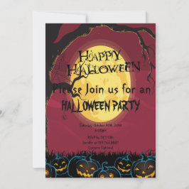 skrämmande pumpa Halloween fest Inbjudningar