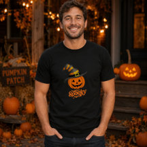 Skrämmande Pumpa Häxa Hatt Herr Halloween
