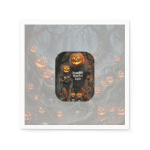 Skrämmande Pumpa Monster Bash Halloweenfest Papper