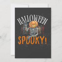 Skrämmande pumpa skelett Halloween T-shirt | Rolig