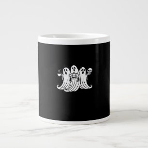Skrämmande pumpa som dricker kaffe jumbo mugg