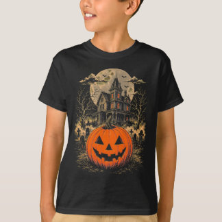 Skrämmande pumpahus t shirt