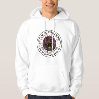 Skrämmande Pumpahuvud Skelett som Lyfter Hantel | Hoodie