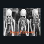 Skrämmande roliga skelett Halloween vykort<br><div class="desc">Vackra skrämmande roliga skelett Halloween vykort</div>