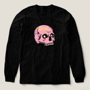 Skrämmande Rosa Dödskalle T-shirt