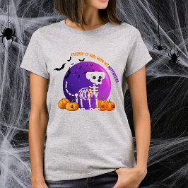 Skrämmande Rottweiler Halloween Fullmåne T-Shirt