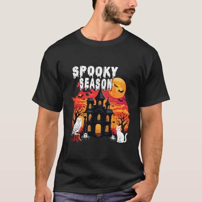 Skrämmande säsong Halloween (2) T Shirt (Framsida)