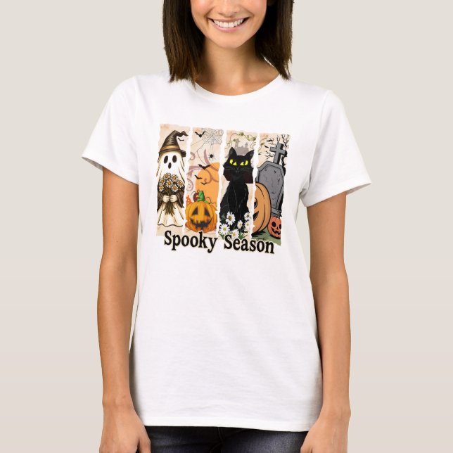 Skrämmande säsong Halloween T-shirt (Framsida)