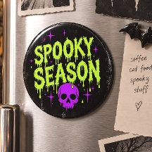 Skrämmande säsong neon grön dödskalle Halloween