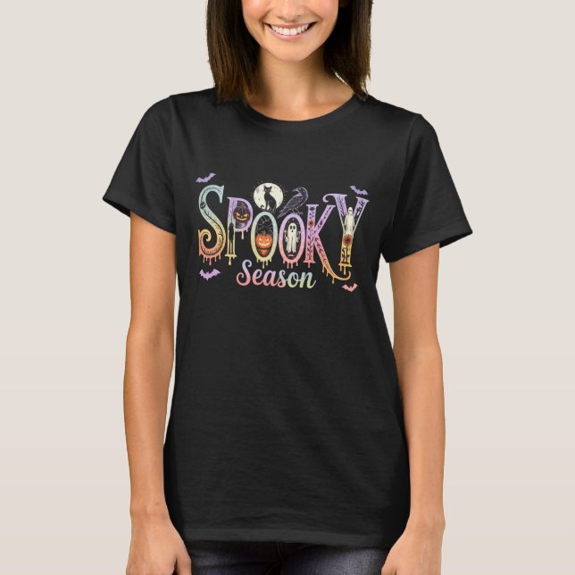 Skrämmande säsong Pastell Gothic T Shirt (Framsida)