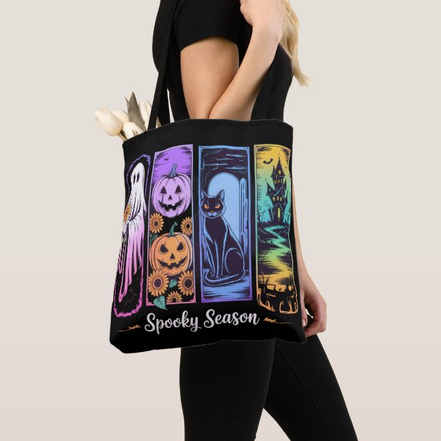 Skrämmande säsong Pastell Gothic Tygkasse (Närbild)