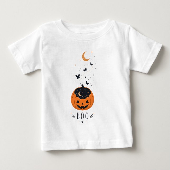 Skrämmande säsong Pumpa Halloween-design T Shirt (Framsida)