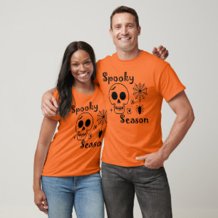 Skrämmande säsong skalle, Halloween skelett T Shirt