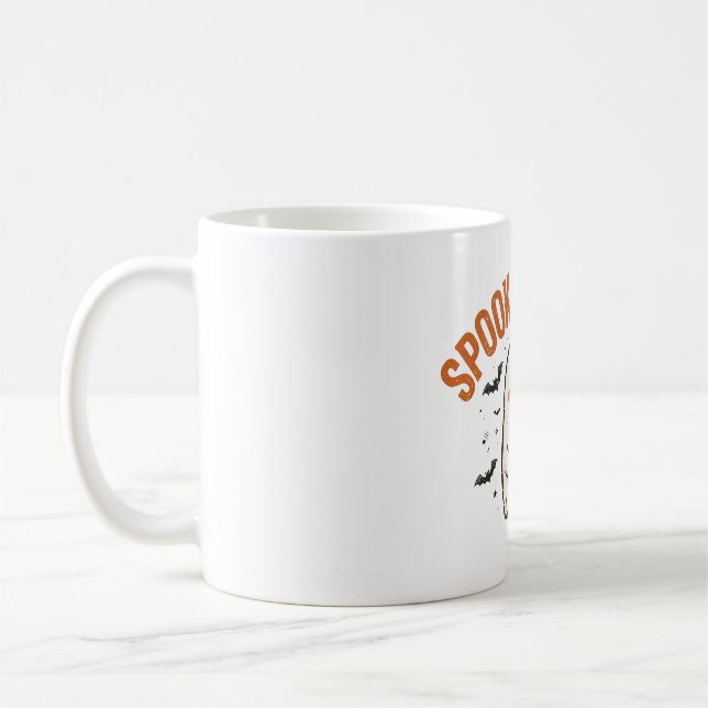 Skrämmande säsong Söt Ghost Kaffe Halloween Mugg (Vänster)