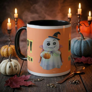 Skrämmande säsong Spöke Halloween Kaffe Mugg