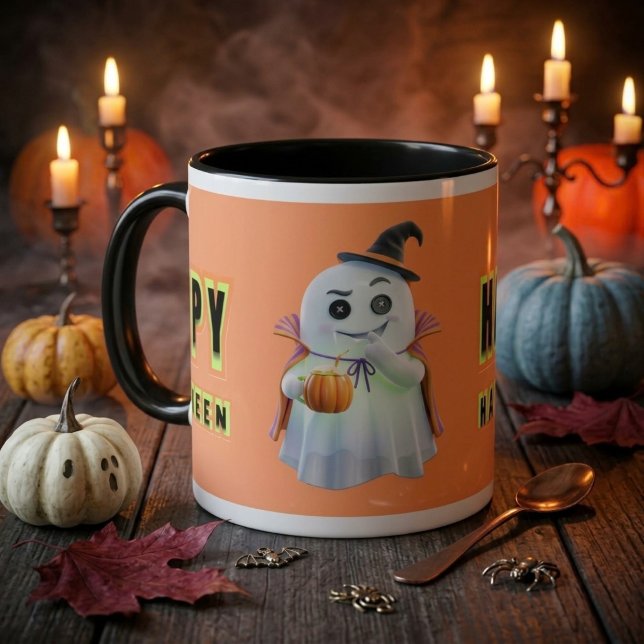 Skrämmande säsong Spöke Halloween Kaffe Mugg (Skapare uppladdad)