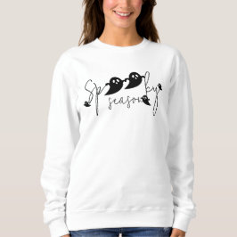 Skrämmande säsong Svarta flygande spöken Skript Ha T Shirt
