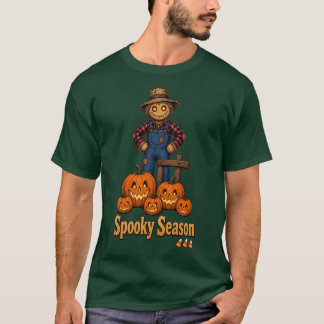 Skrämmande säsongen Fågelskrämma/Jack-O-Lantern T Shirt