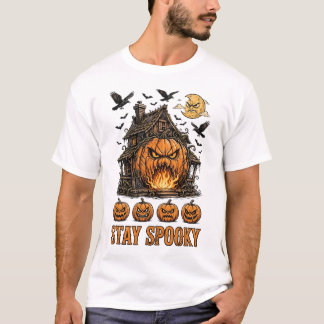 Skrämmande säsongen Söt spökliknande pumpa Hallowe T Shirt