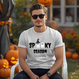 Skrämmande säsongs-ghostskjorta – Rollig Halloween T Shirt