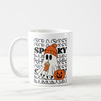 Skrämmande säsongsande Halloween-spöke | Sött spök Kaffemugg