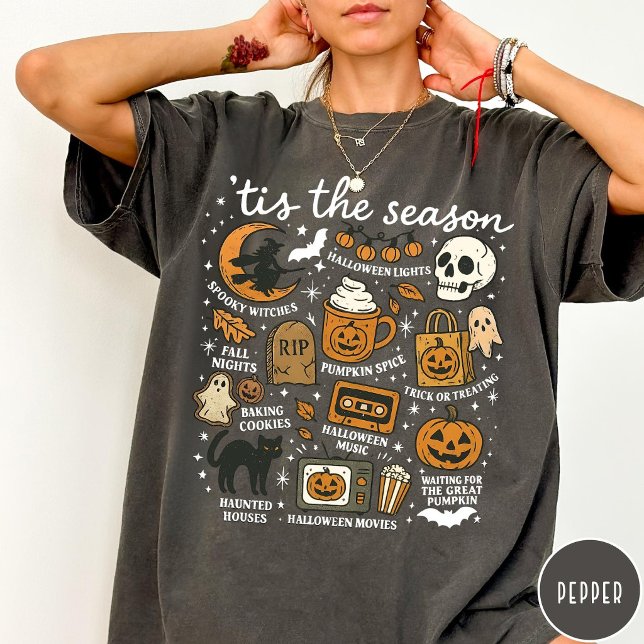 Skrämmande säsongschecklista Halloween T Shirt (Skapare uppladdad)