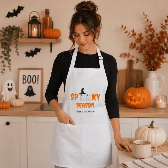 Skrämmande säsongsförkläde – Roligt Halloweenprese Förkläde (Skapare uppladdad)