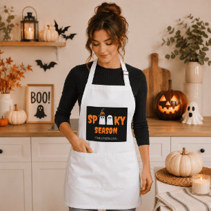 Skrämmande säsongsförkläde – Roligt Halloweenprese Förkläde