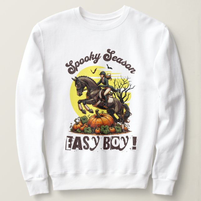 Skrämmande säsongshäst t shirt (Design framsida)