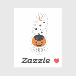 Skrämmande säsongspumpa Halloween-design Klistermärken