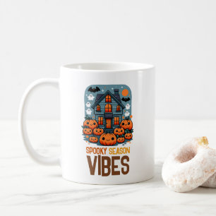 Skrämmande säsongsstämning kaffemugg