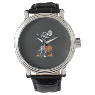 Skrämmande Saurus Halloween-dinosaurie Armbandsur