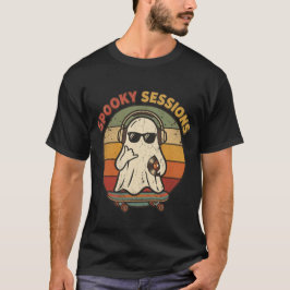 Skrämmande sessions Halloween Skateboard Ghost T-S T Shirt