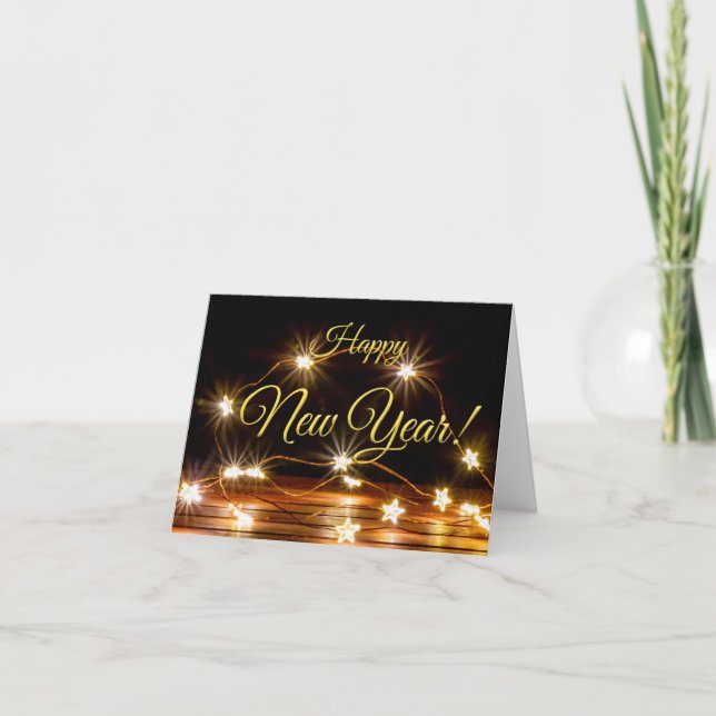 Skrämmande Silvester och Gott nytt år! Kort (Framsida)