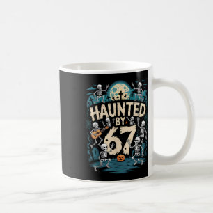 Skrämmande Six Seven 6 7 Meme 67 Skelett Hand Hall Kaffemugg