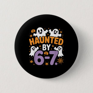 Skrämmande Six Seven 6 7 Meme 67 Skelett Hand Hall Knapp