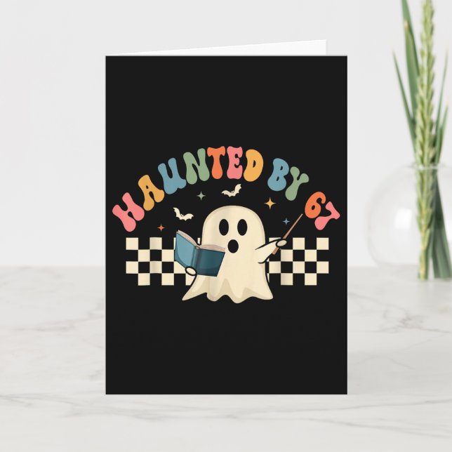 Skrämmande Six Seven 6 7 Meme 67 Skelett Hand Hall Kort (Framsida)