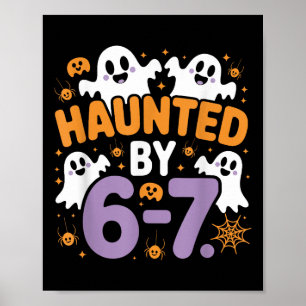 Skrämmande Six Seven 6 7 Meme 67 Skelett Hand Hall Poster
