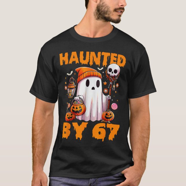 Skrämmande Six Seven 6 7 Meme 67 Skelett Hand Hall T Shirt (Framsida)